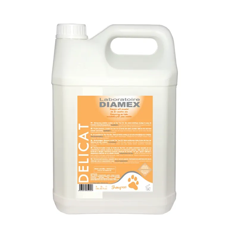 [D020044] DIAMEX SHAMPOOING DELICAT – nettoyage ultra-doux pour pelages sensibles (5 Litres)