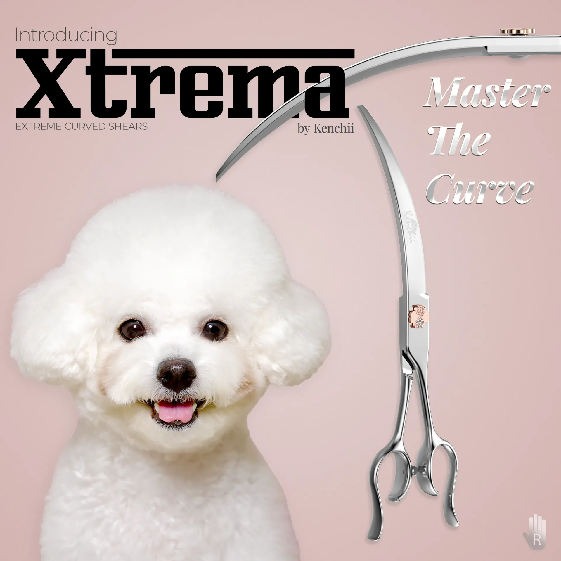 KENCHII XTREMA™ – Ciseaux courbes 7.5" (19 cm) Gauchers
