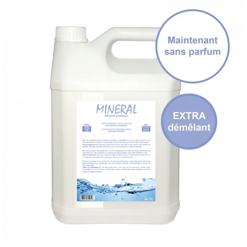 [D020266] DIAMEX LOTION DEMELANTE MINERAL – démêlage et renforcement du pelage (5 Litres)