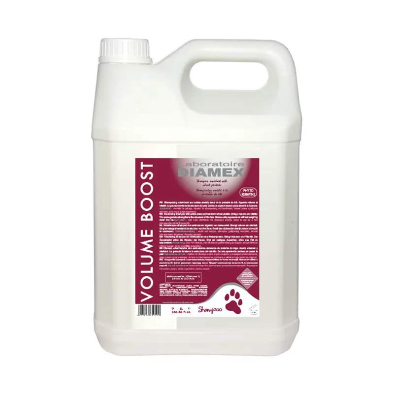 [D020272] DIAMEX SHAMPOOING VOLUME BOOST – volume et séchage accéléré du pelage (5 Litres)