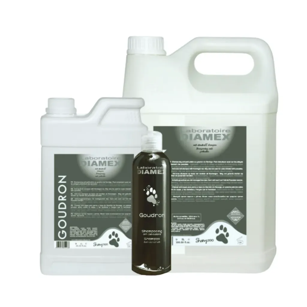 [D020114] DIAMEX SHAMPOOING GOUDRON – antipelliculaire et équilibre du pelage (5 Litres)