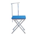 TABLE PLIANTE PORTABLE PLASTIQUE BLEUE 60X45X73 (82) CM 8 KG