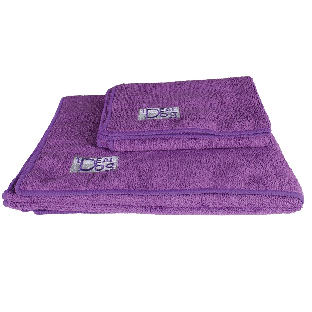 SERVIETTES MICROFIBRE IDEAL DOG VIOLETTE40 x 60CM /2