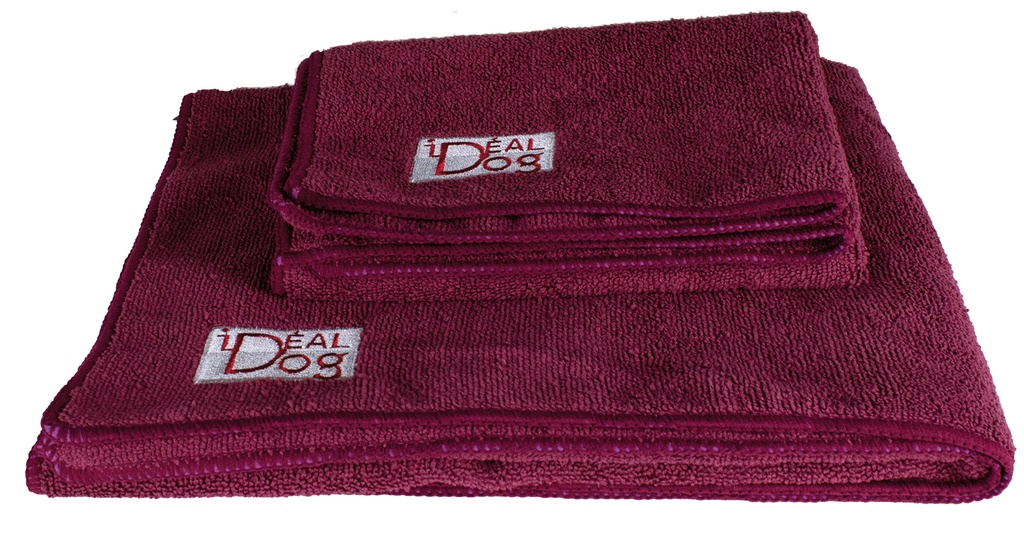 SERVIETTES MICROFIBRE IDEAL DOG BORDEAUX 40 x 60CM /2