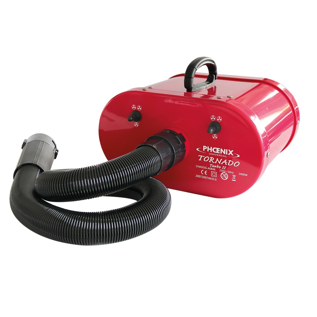 PULSEUR TORNADO TURBO II 2400 W BI-MOTEUR PORTABLE, 2 INTERRUPTEURS