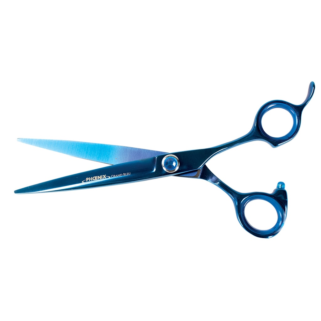 CISEAUX DROITS PHOENIX GRAND BLEU 17 CM DEREF