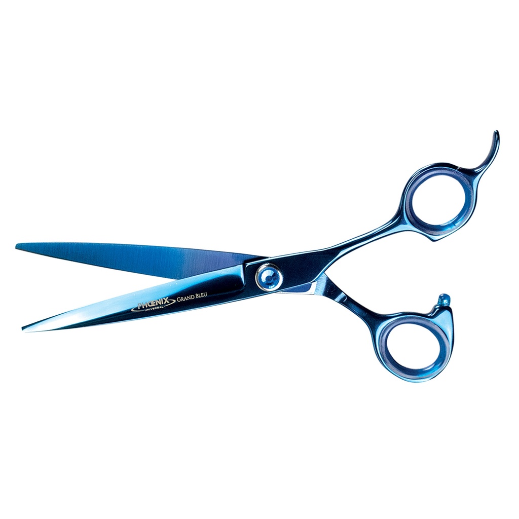 CISEAUX DROITS PHOENIX GRAND BLEU 18 CM DEREF