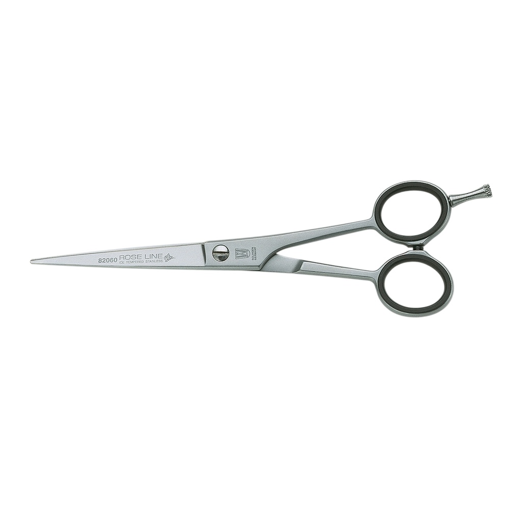 CISEAUX DROIT 6 - 15.5 CM - 44 Gr - ROSE LINE AVEC ANNEAUX CONFORT