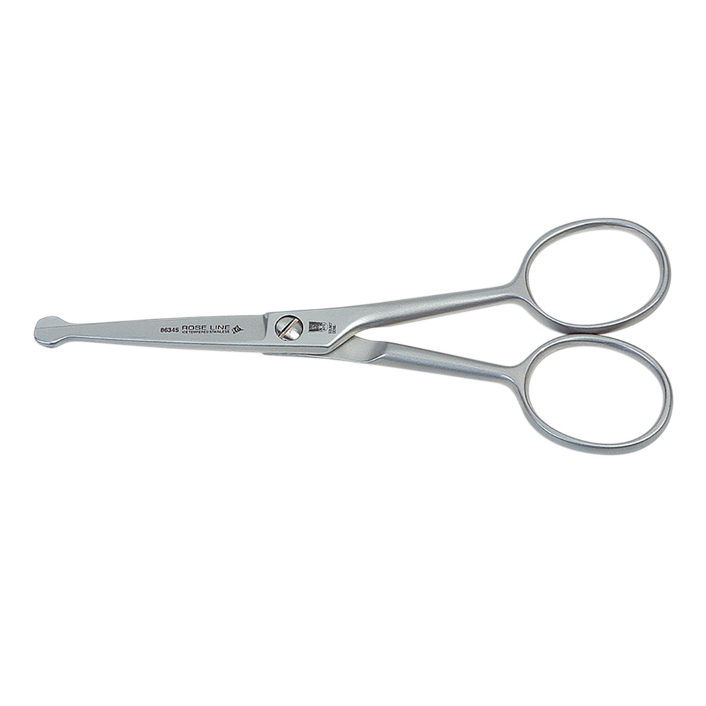 CISEAUX DROIT A LENTILLES ROSE LINE inox 41/2 -11.5 CM-24 Gr