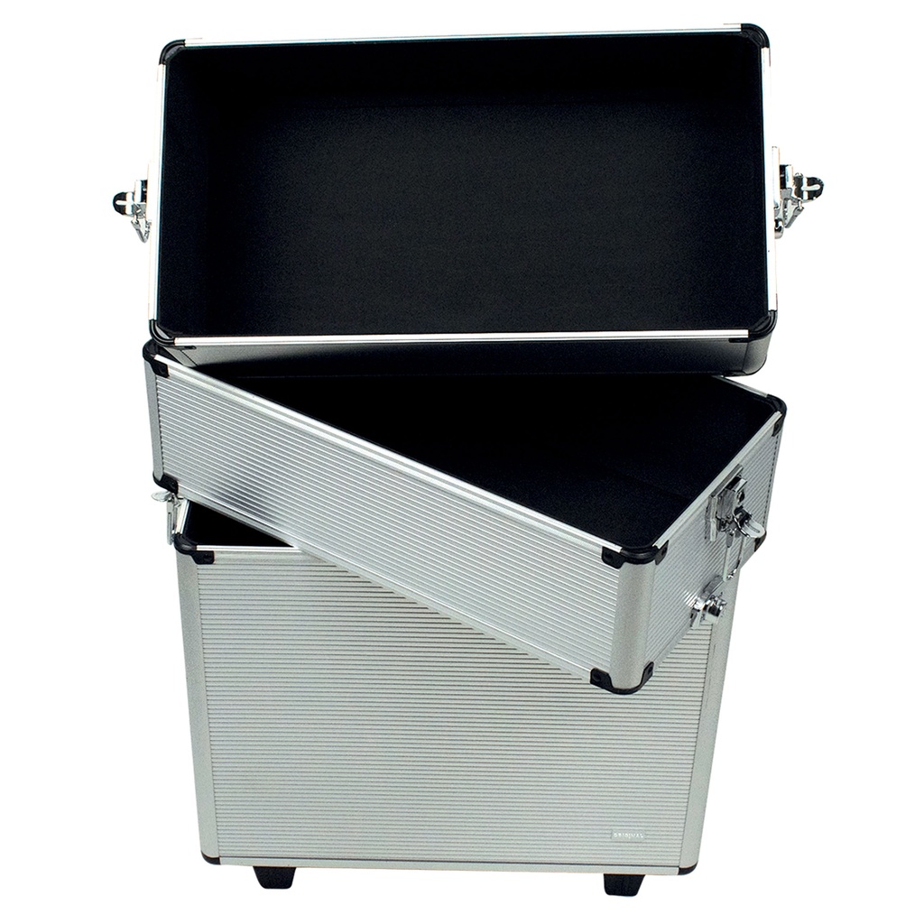 VALISE ALU À 3 ÉTAGES 43X22,5X65,5CM