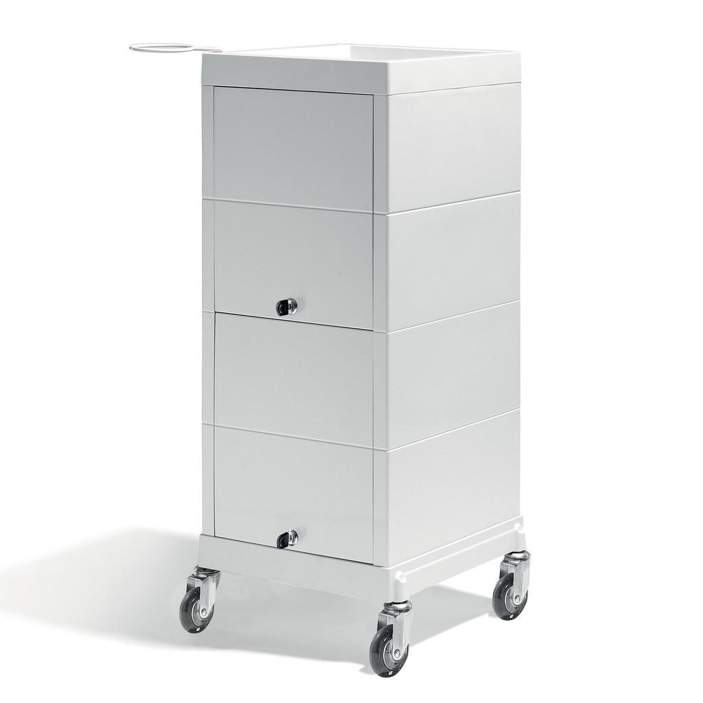 DESSERTE/TABLE DE SERVICE BLANC CREME SIBEL 88x38,5x39CM