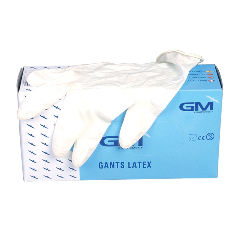 GANTS LATEX TAILLE 6/7 (boîte de 100) DPF/DPC 09/25