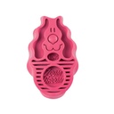 BROSSE DOUCE ZOOM GROOM ROUGE POUR POILS LONGS OU COURTS