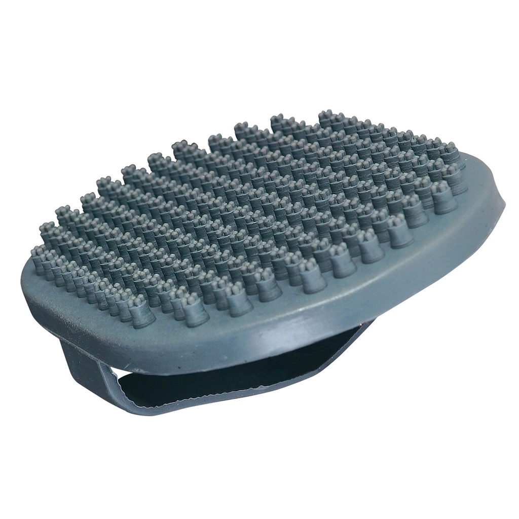[CB0293] BROSSE CAOUTCHOUC OVALE.GRISE
