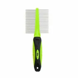 PEIGNE DOUBLE A MANCHE ERGONOMIQUE IDEALDOG 19 ET 30 DENTS