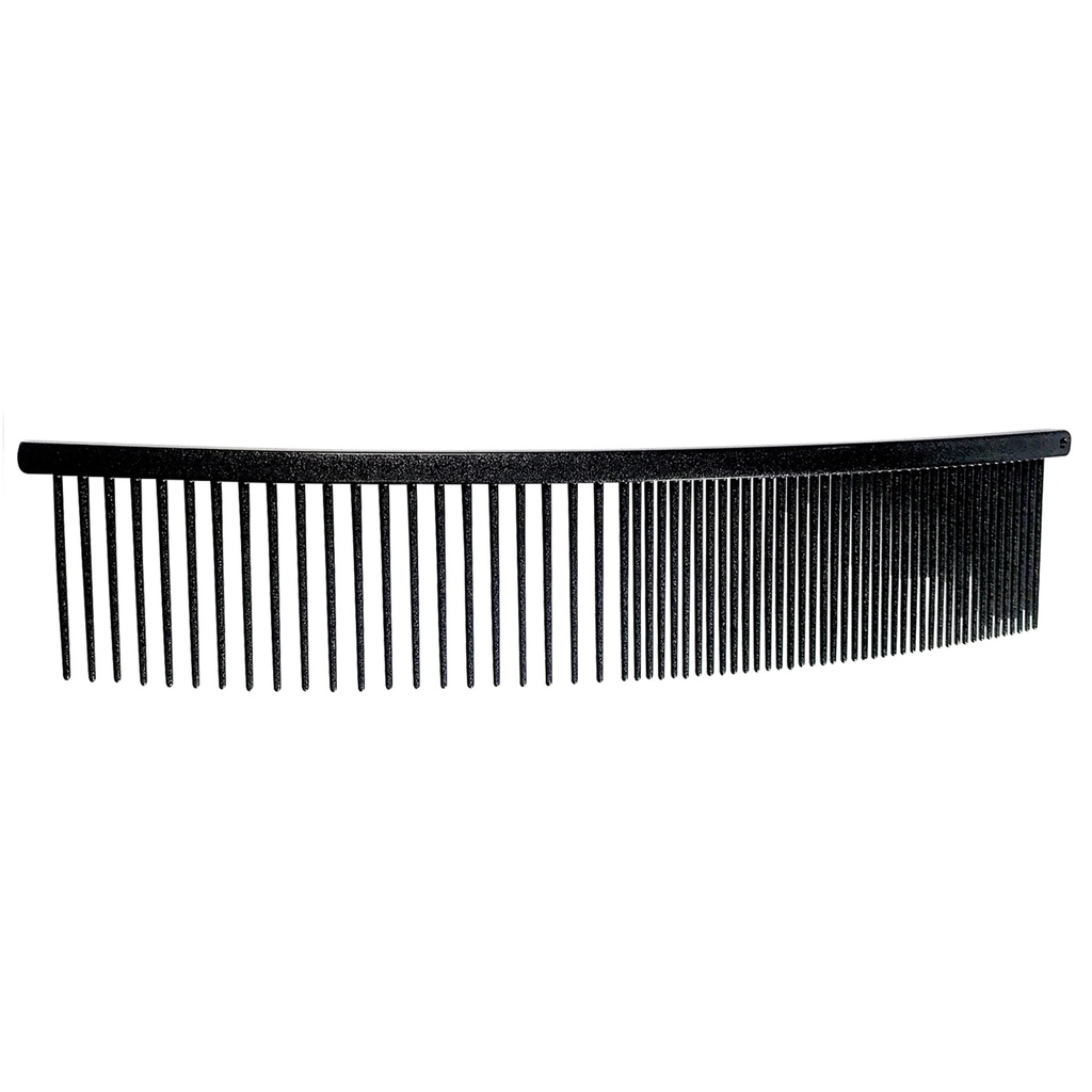 [CB0317] PEIGNE COURBE LAITON NOIR 19CM