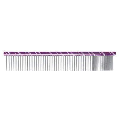 [CB1112] PEIGNE METAL DOUBLE 20/80 20 CM - DENTS 34 mm VIOLET