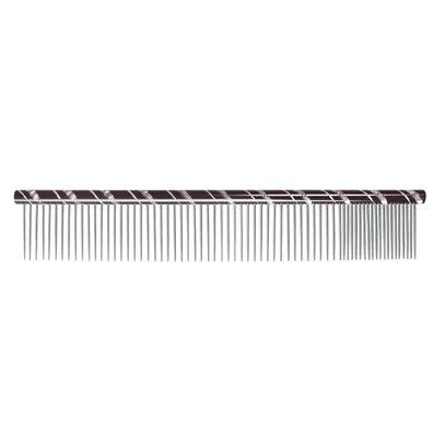 [CB1118] PEIGNE METAL DOUBLE 20/80 25 CM - DENTS 34 mm NOIR