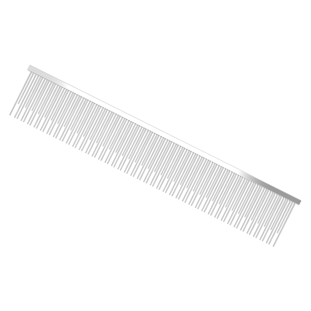 [CB1134] PEIGNE A DENTS ALTERNEES METAL IDEALDOG -22CM-123 DENTS