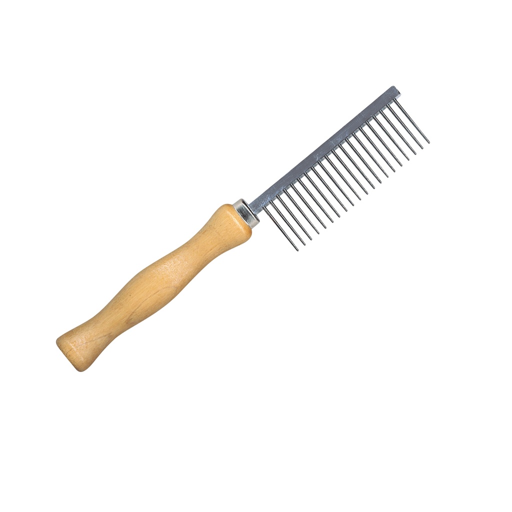 [CB0063] PEIGNE MANCHE BOIS LARGE 17CM