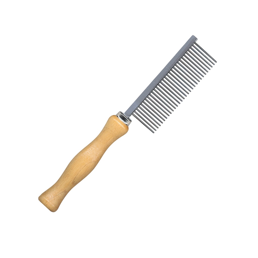 [CB0065] PEIGNE MANCHE BOIS MOYEN 17CM