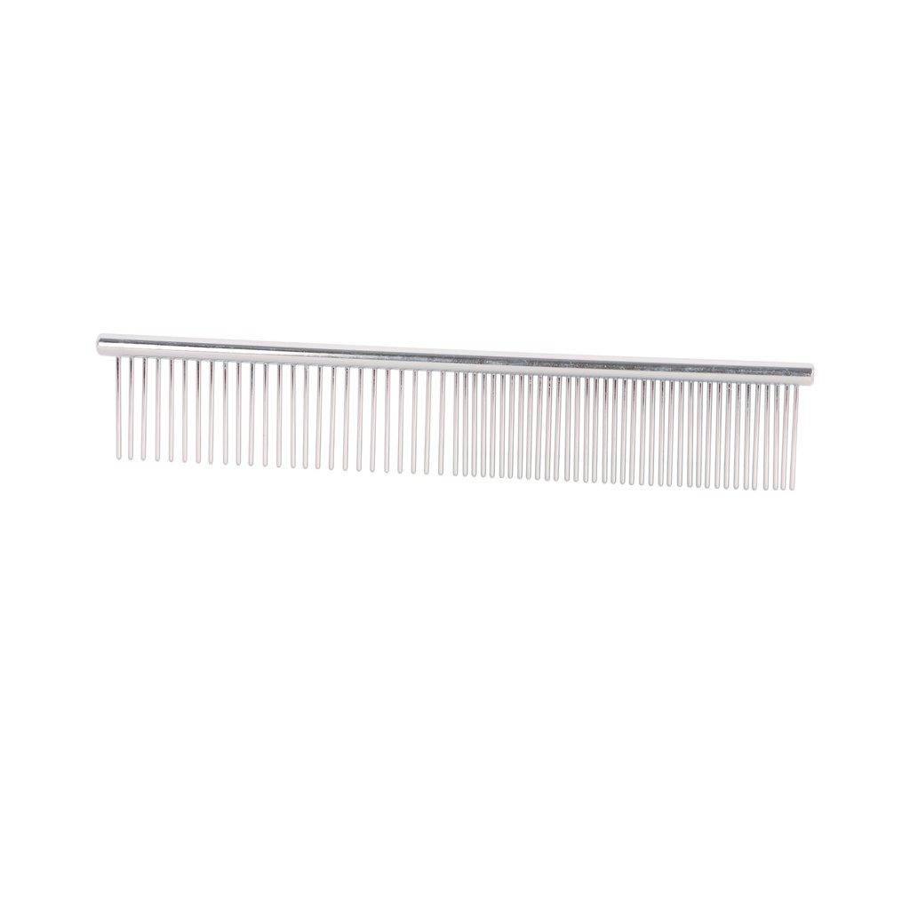 [CB0061] PEIGNE METAL DOUBLE 18/19 CM - DENTS 25 mm