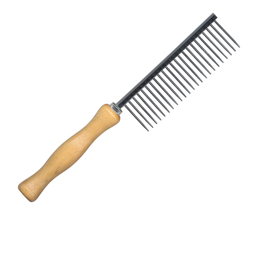 [CB0067] PEIGNE MANCHE BOIS GEANT 24 CM
