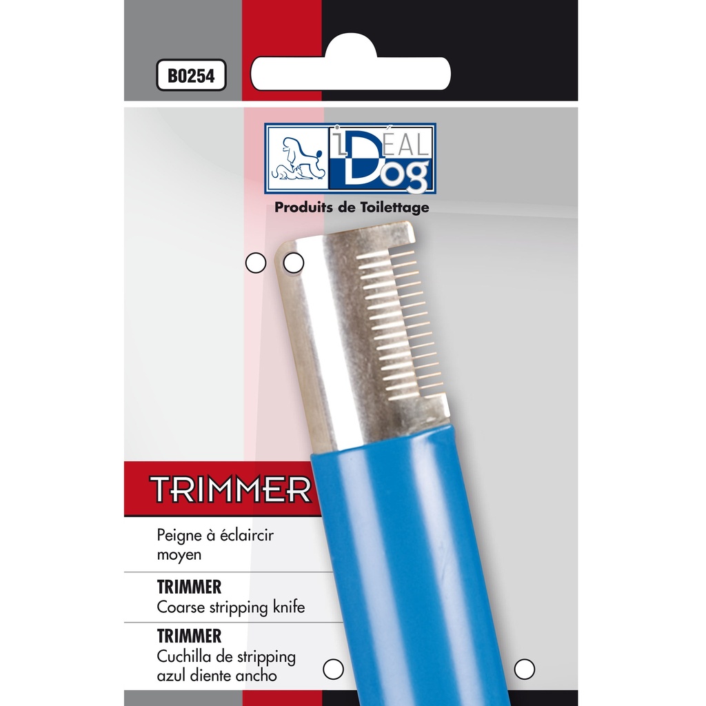 TRIMMER IDEAL DOG MOYEN BLEU 14 DENTS