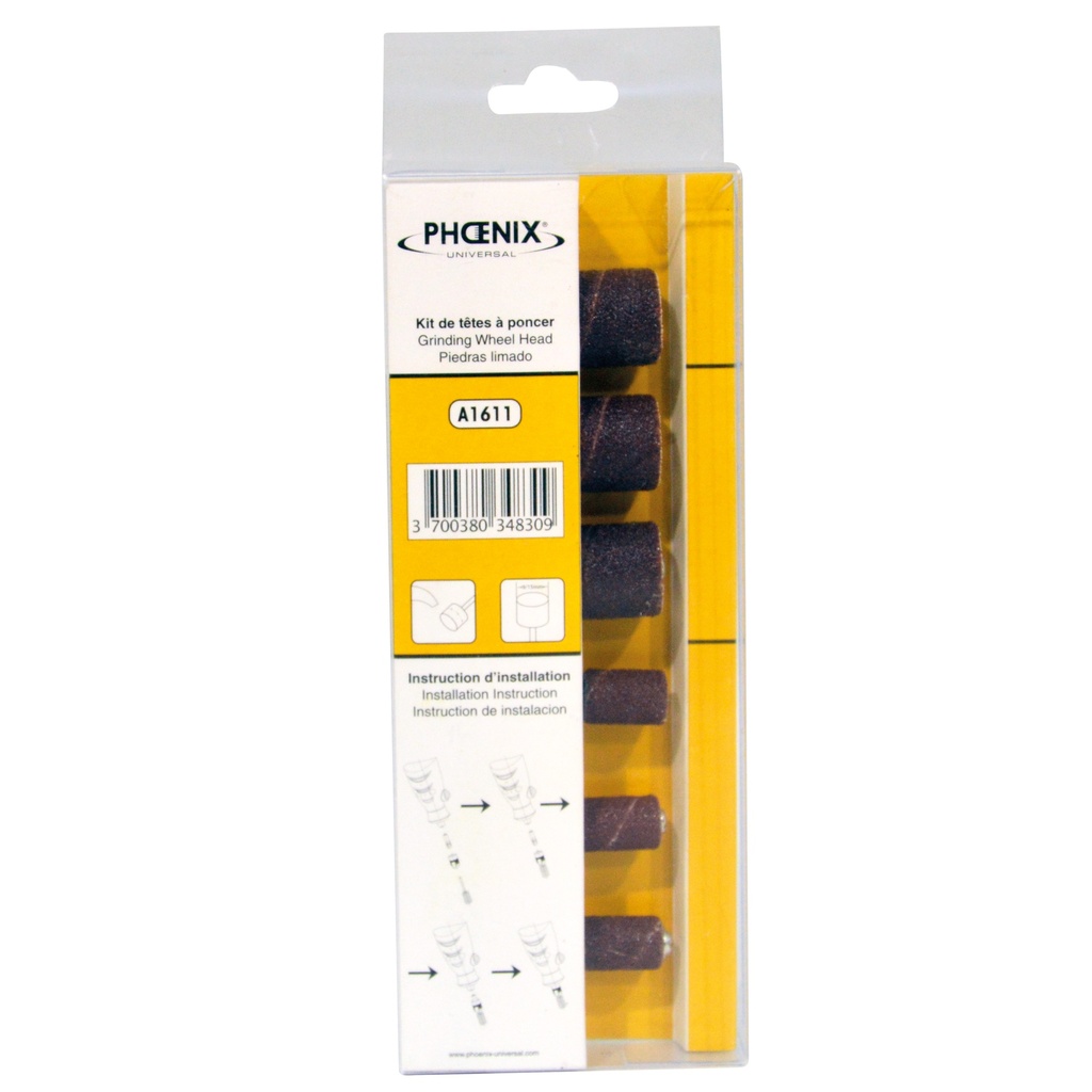 KIT DE TÊTE A PONCER 3X9MM ET 3X15MM POUR A1610