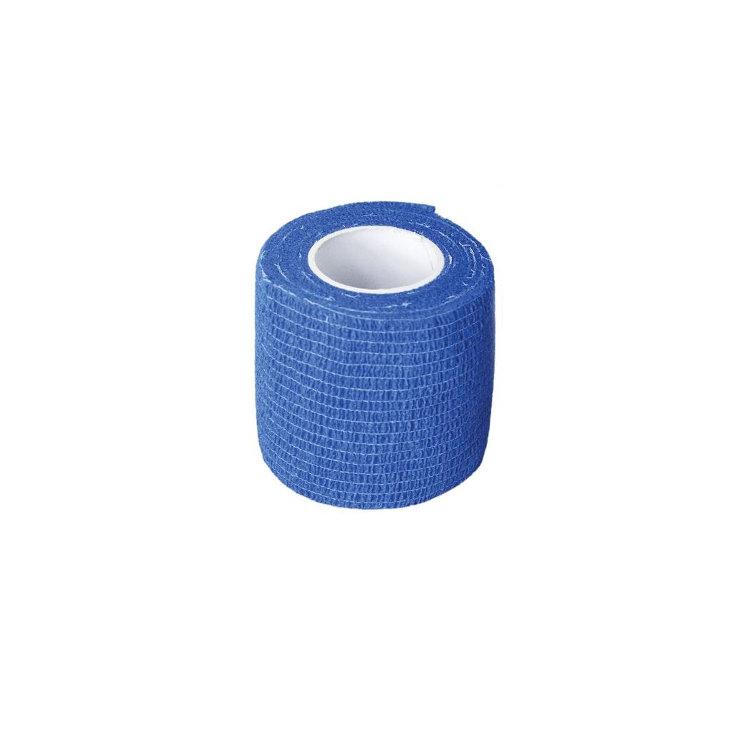 BANDE COHESIVE 5CM X 4,5 M BLEU
