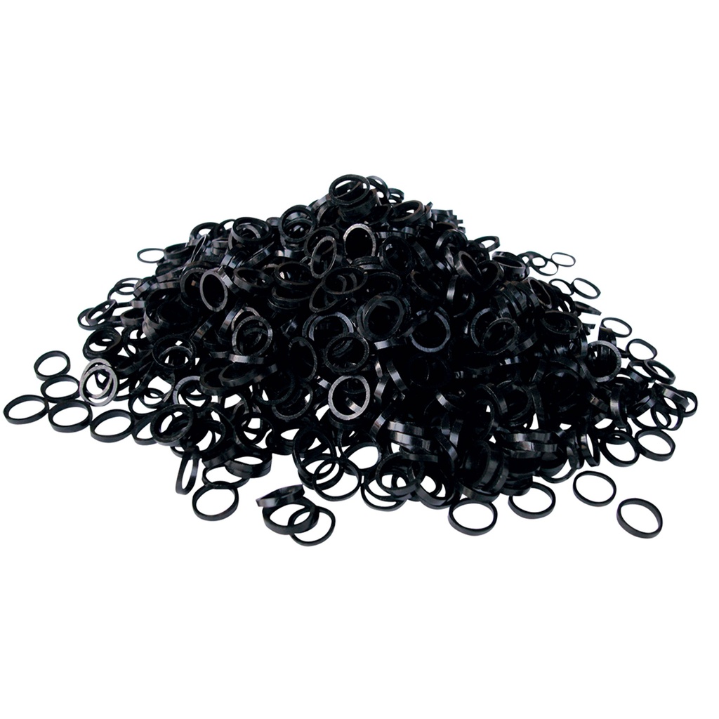 ELASTIQUE EN LATEX SHOW TECH -1000 PCS NOIR