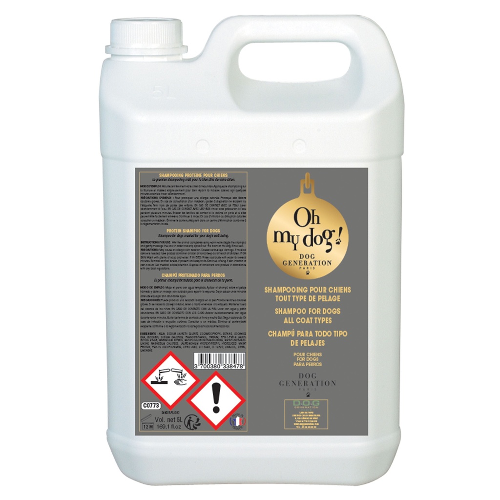SHAMPOOING OH MY DOG 5L PROTEINE