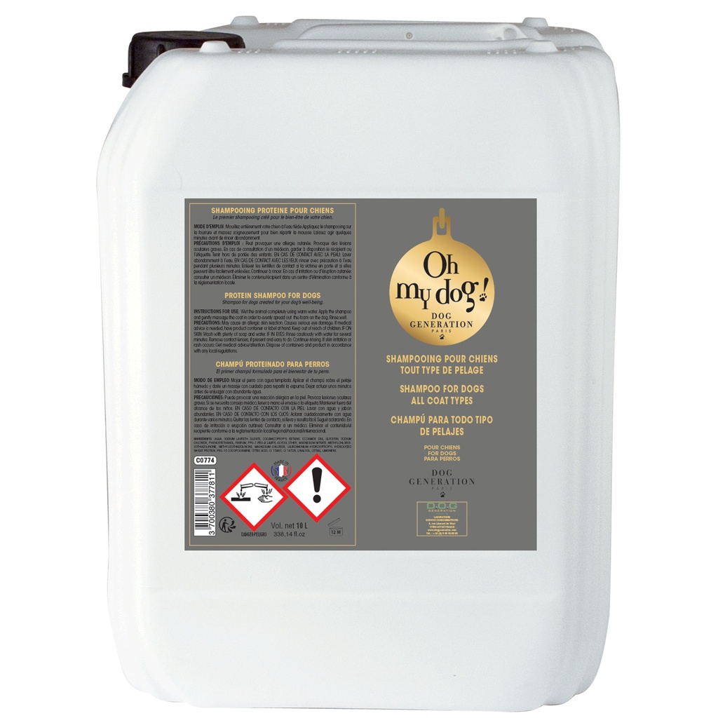 SHAMPOOING OH MY DOG 10L PROTEINE