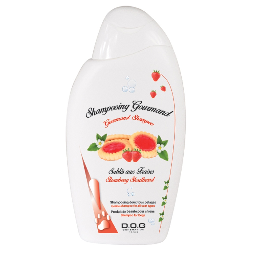 DOG GENERATION - SHAMPOOING GOURMAND Sablé aux fraises 250 ml