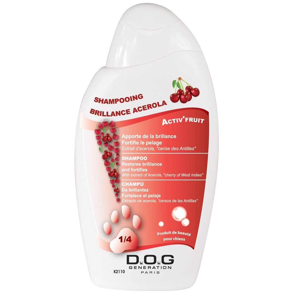 DOG GENERATION - SHAMPOING BRILLANCE ACEROLA 250 ML