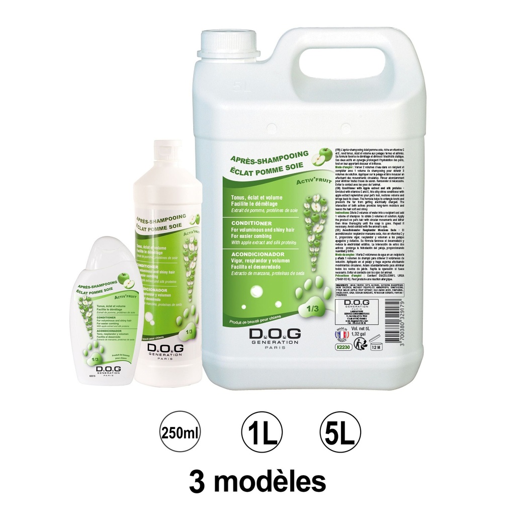 DOG GENERATION - APRES-SHAMPOOING ECLAT POMME SOIE 250 ML
