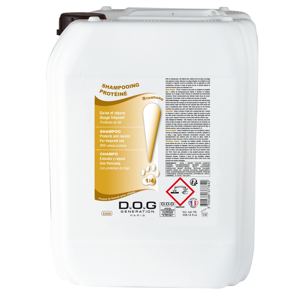 DOG GENERATION - SHAMPOOING PROTEINE 10 L