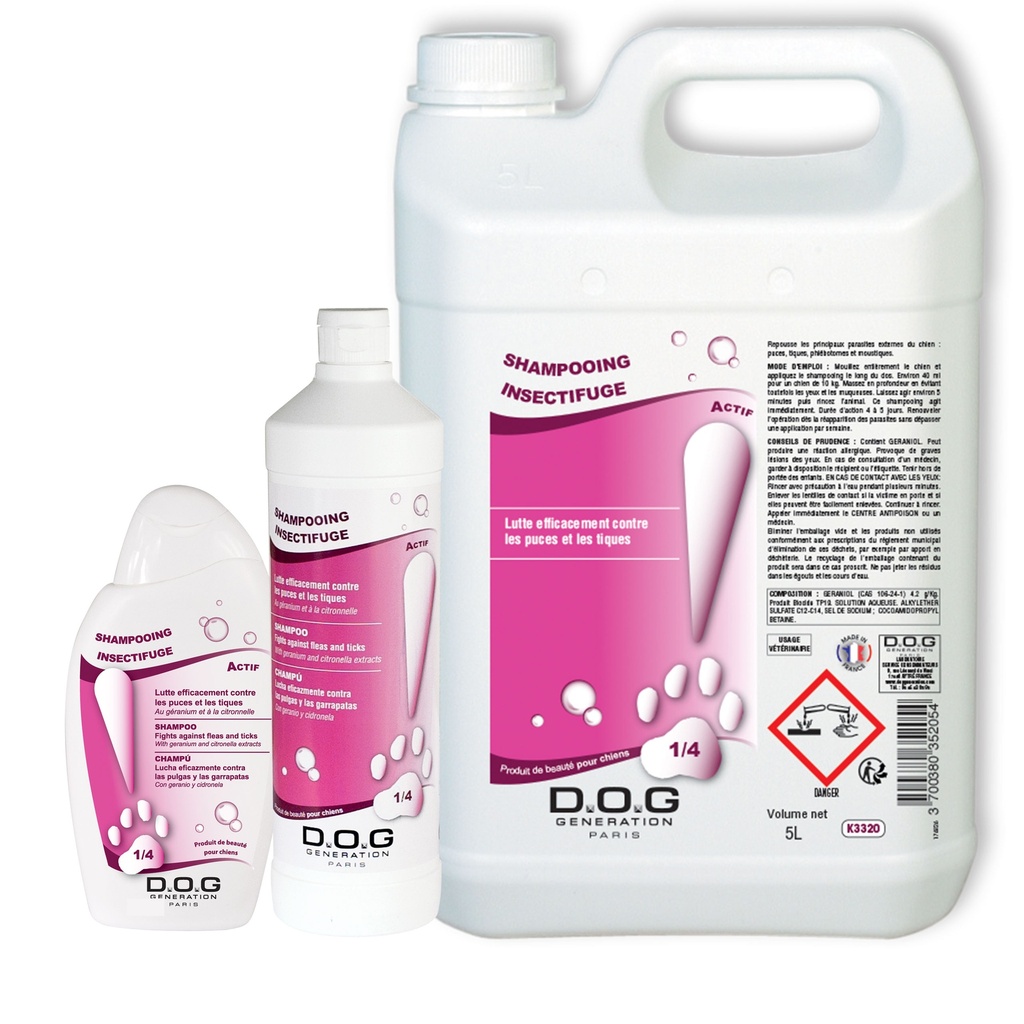 DOG GENERATION - SHAMPOOING INSECTIFUGE 250 ML