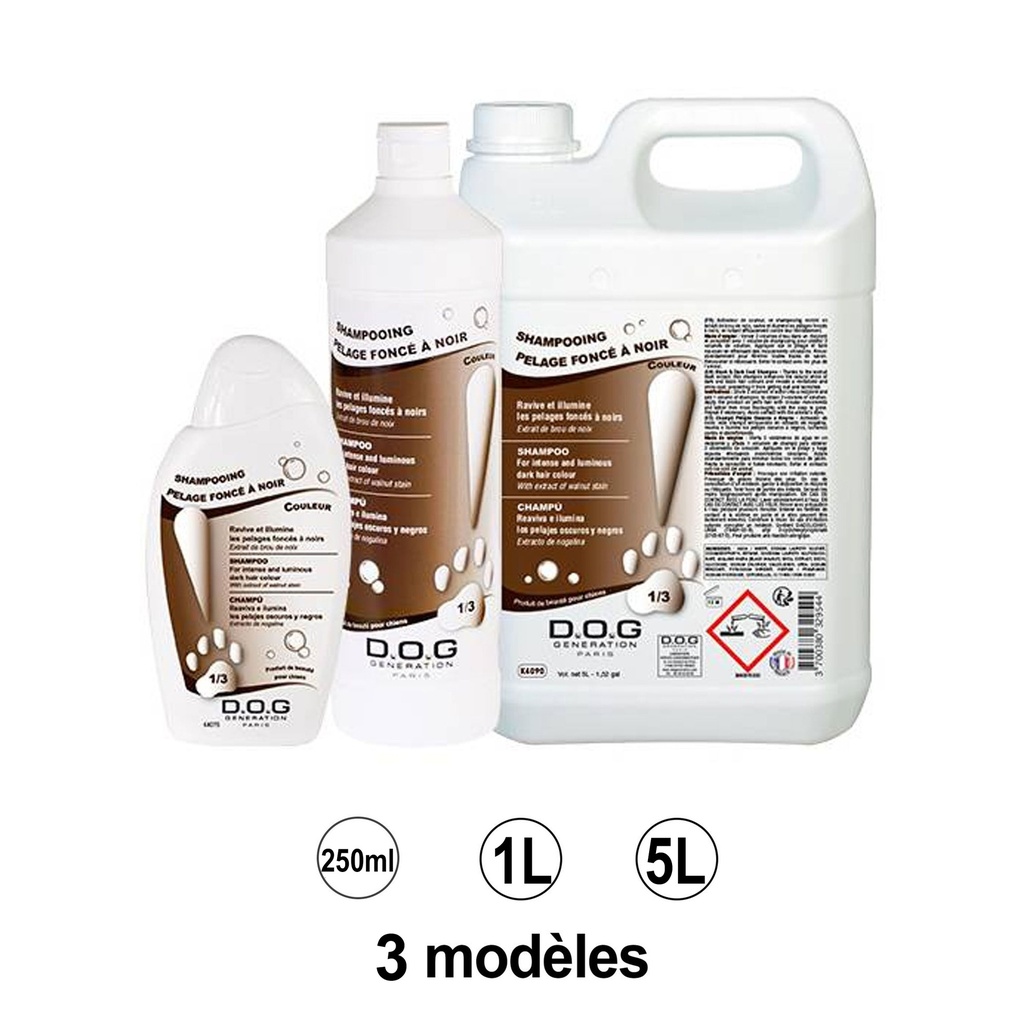DOG GENERATION - SHAMPOOING PELAGE FONCE A NOIR 250 ML