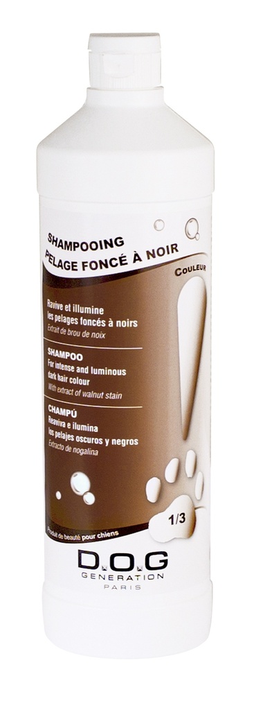 DOG GENERATION - SHAMPOOING PELAGE FONCE A NOIR 1 L