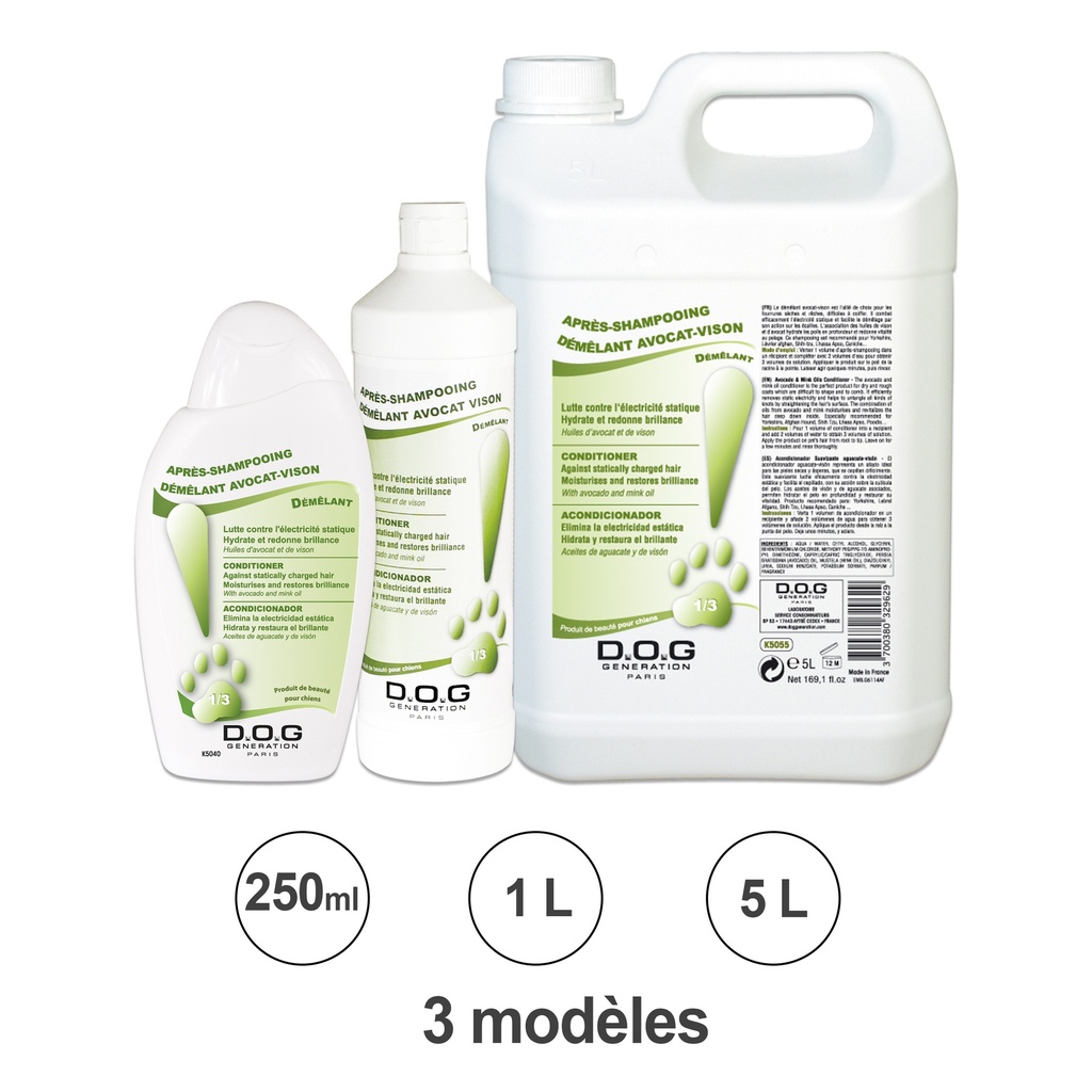 DOG GENERATION - APRES-SHAMPOOING DEMELANT AVO VISON 250 ML