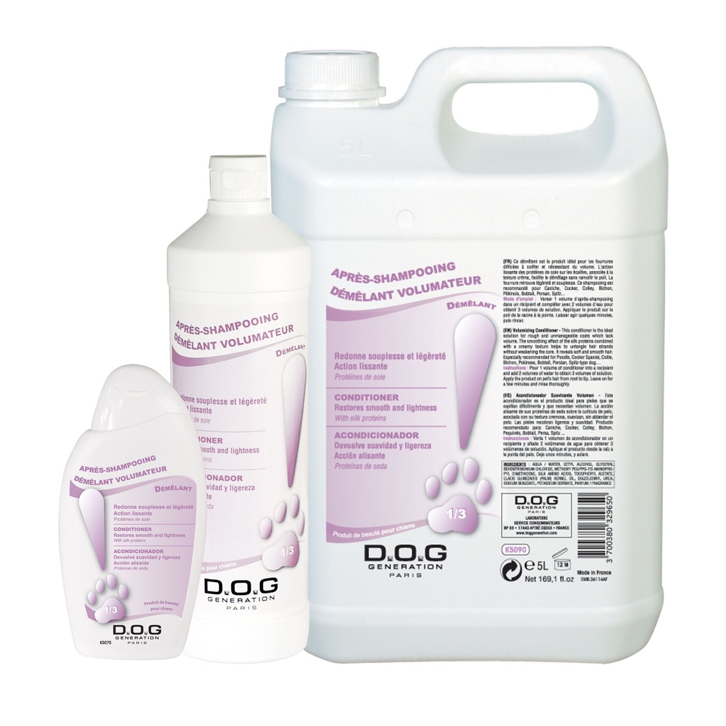 DOG GENERATION - APRES-SHAMPOOING DEMELANT VOLUMATEUR 250 ML