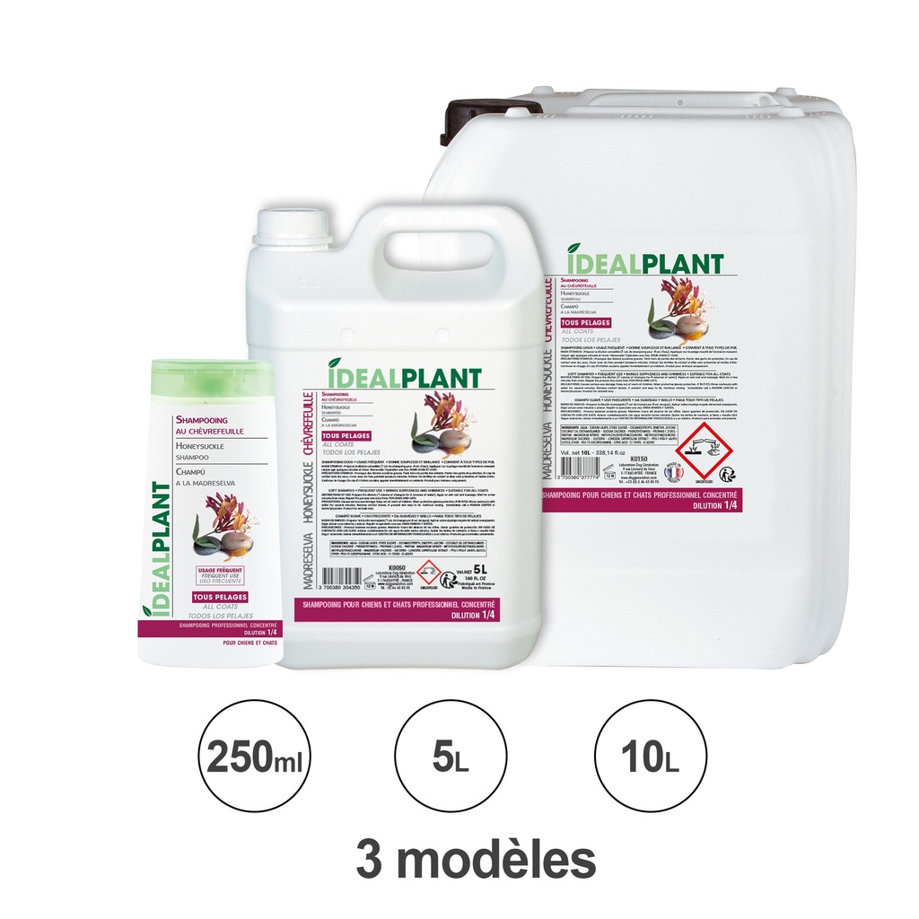 SHAMPOOING CHEVREFEUILLE 250 ML IDÉAL PLANT