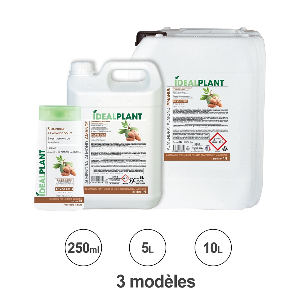 SHAMPOOING AMANDE DOUCE 250 ML IDÉAL PLANT