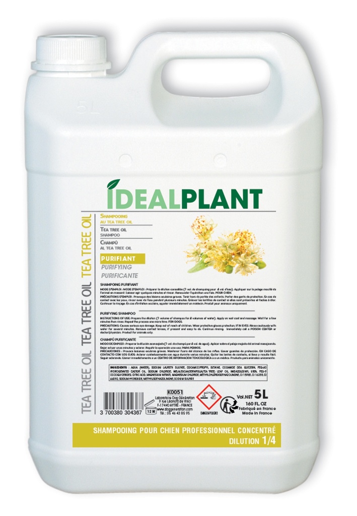 SHAMPOOING TEA TREE OIL 5 L IDÉAL PLANT