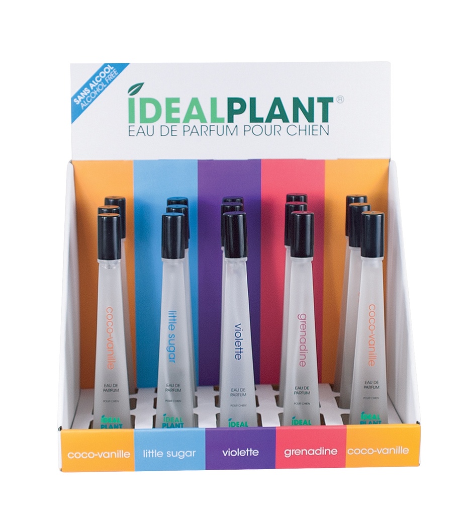 PRÉSENTOIR 15 PARFUMS ASSORTIS 30 ML IDEAL PLANT