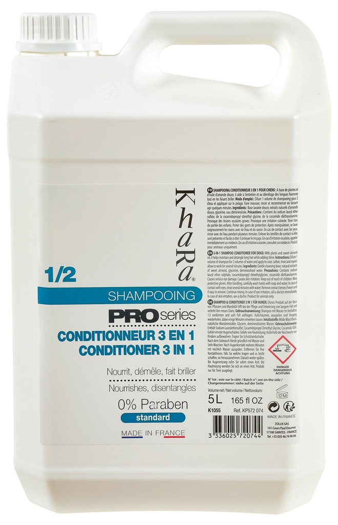 SHAMPOOING CONDITIONNEUR 5 L KHARA PRO SERIES