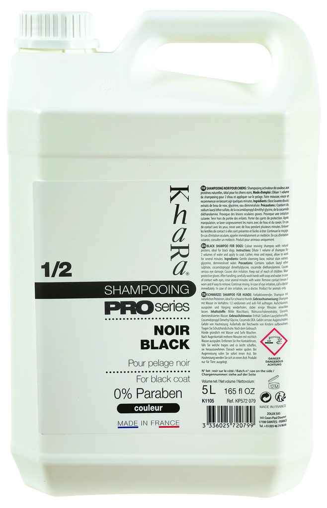 SHAMPOOING NOIR 5 L KHARA PRO SERIES
