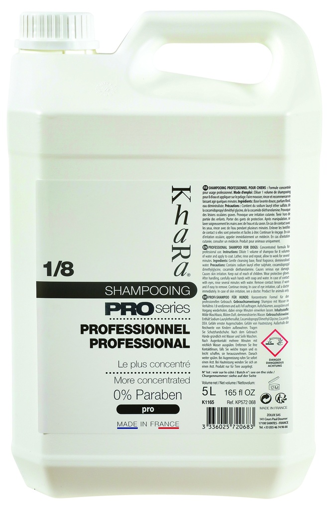 SHAMPOOING PROFESSIONNEL 5 L KHARA PRO SERIES