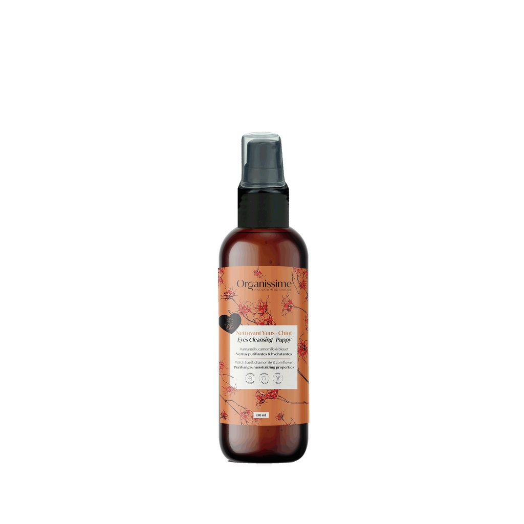 GEL NETTOYANT YEUX POUR CHIOT 100ML ORGANISSIME
